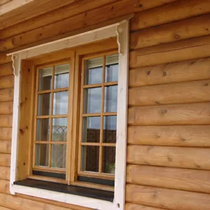 Окна и двери в сруб,  деревянный дом. Изготовление,  установка.   