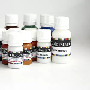 Промышленная краска для кожи,  кожзама,  резины и пвх ТМ Kolorstar 