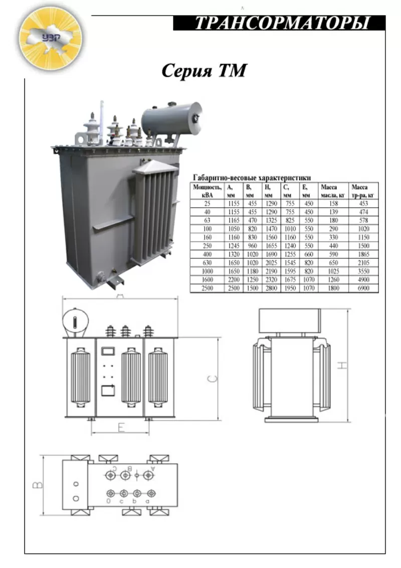 Новые силовые масляные трансформаторы серии ТМ