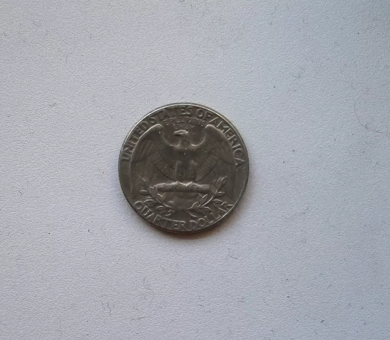 Редкая колекционная монета quarter dollar 1974 год 3