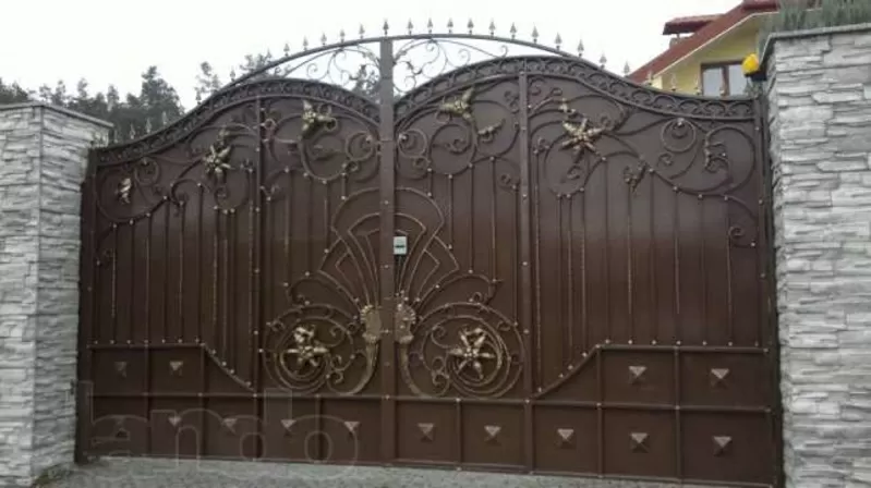 Кованые ворота на заказ в Житомире (Bent Iron) 4