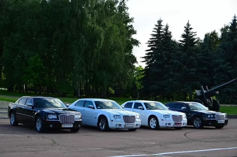 Прокат свадебного автомобиля chrysler 300c в Житомире  5