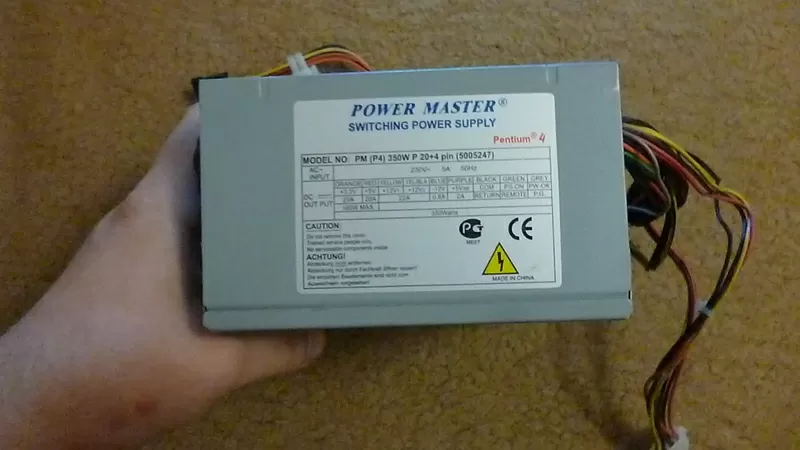 Блок питания Power Master PM (P4)350W 350W 120FAN 4