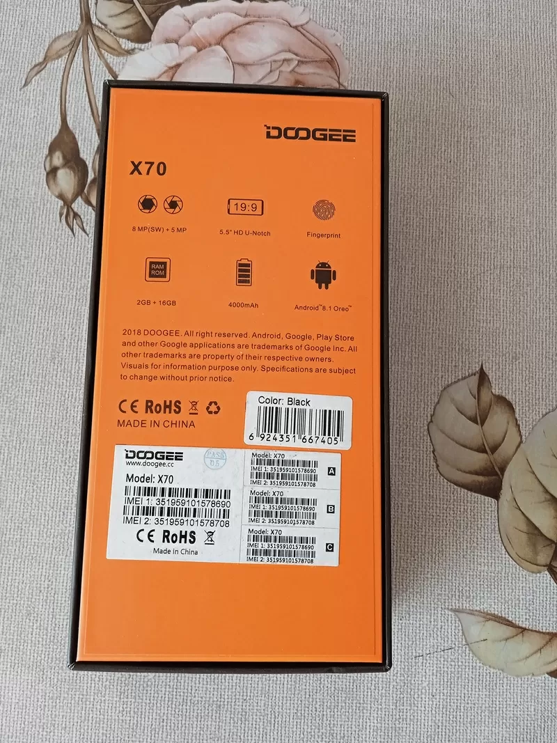 Продаю телефон Doogee X70 2