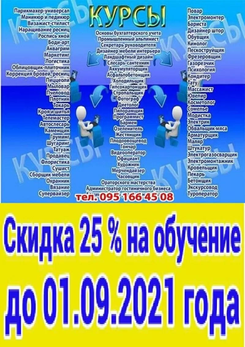 Курсы повар,  кондитер,  сушист,  пиццеоли,  барист,  бармен,  пекарь