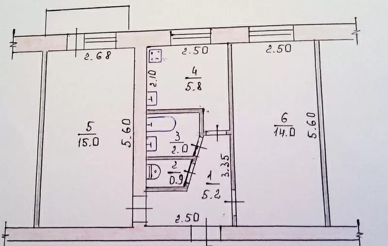 Продажа 2-х комнатной квартиры в центре Житомира – от хозяина.